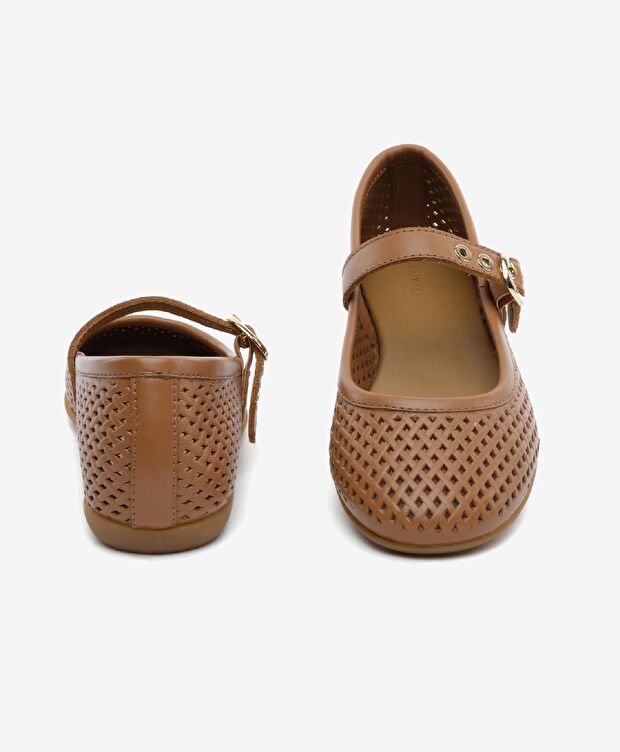 Kadın Taba Hakiki Deri Babet - 7