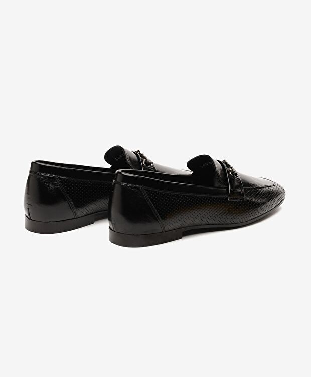 Kadın Siyah Hakiki Deri Casual Ayakkabı - 4