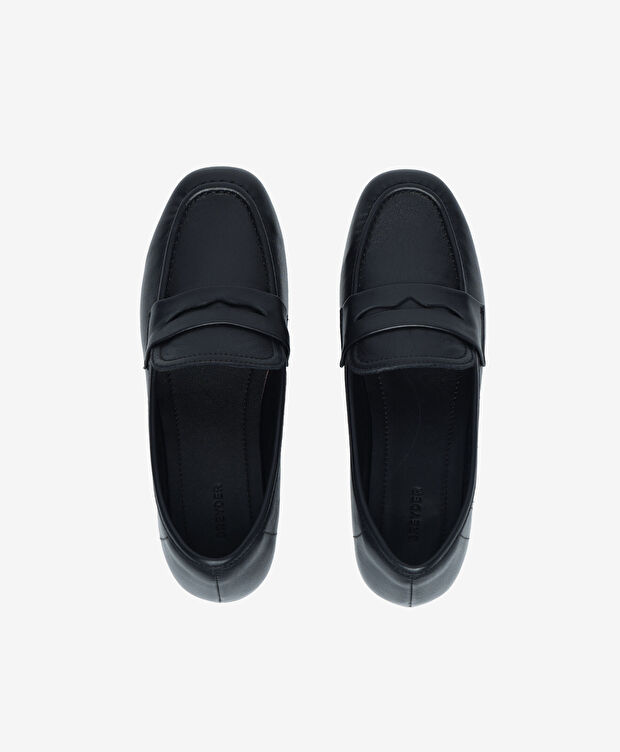 Kadın Mat Siyah Hakiki Deri Comfort Ayakkabı - 5