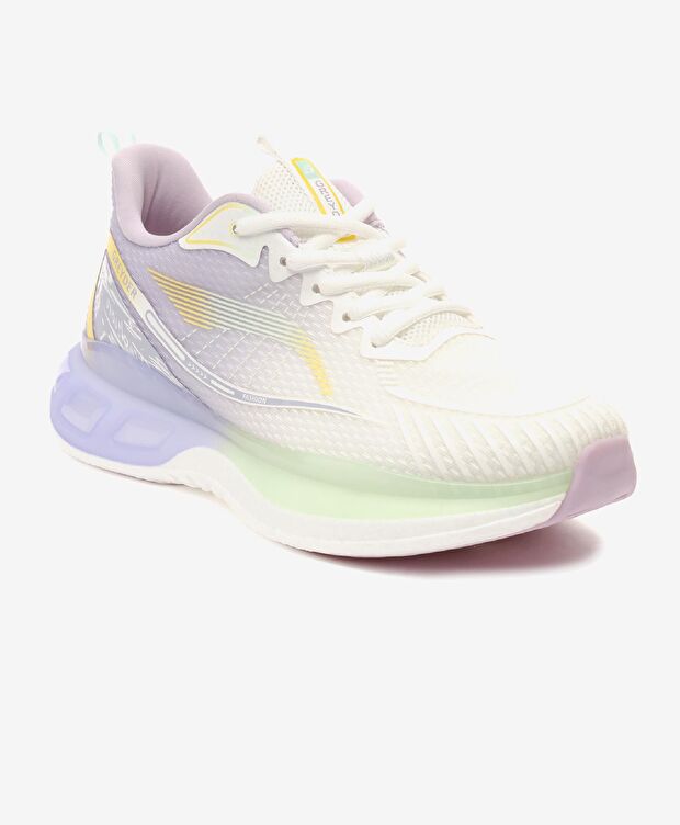 Kadın Beyaz Lila Spor Ayakkabı - 2