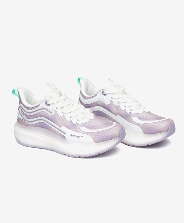 Beyaz Lila Spor Ayakkabı - 3