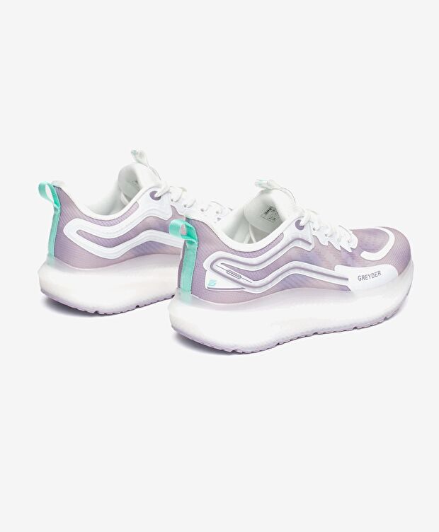 Beyaz Lila Spor Ayakkabı - 4