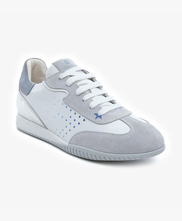 Kadın Buz Gri Hakiki Deri Spor Ayakkabı - 2