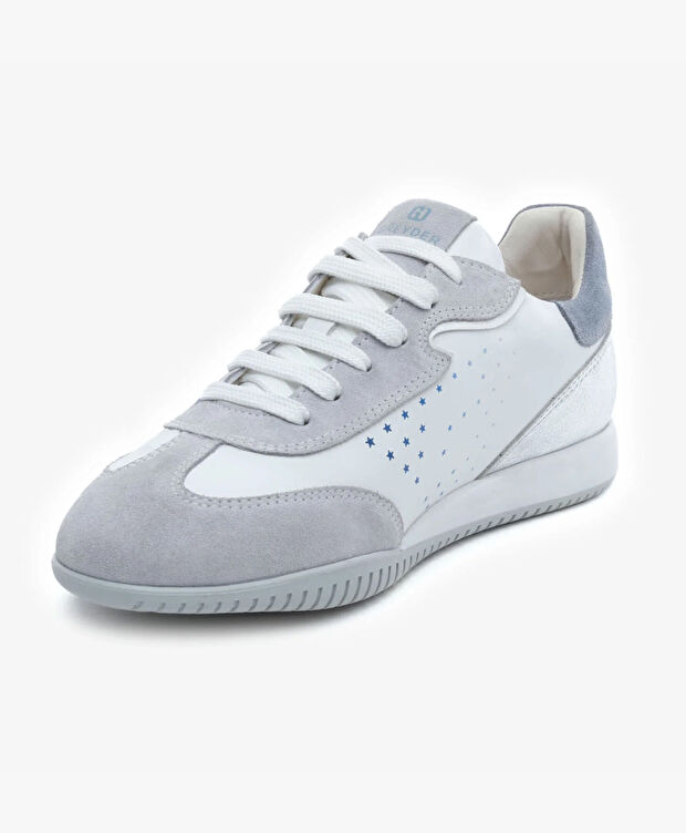 Kadın Buz Gri Hakiki Deri Spor Ayakkabı - 3