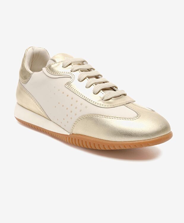 Kadın Altın Hakiki Deri Spor Ayakkabı - 2