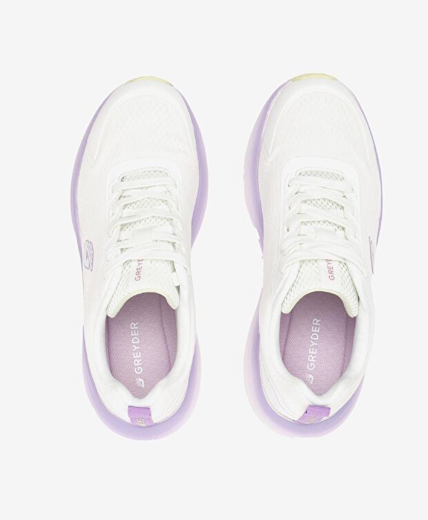 Kadın Beyaz Lila Spor Ayakkabı - 5