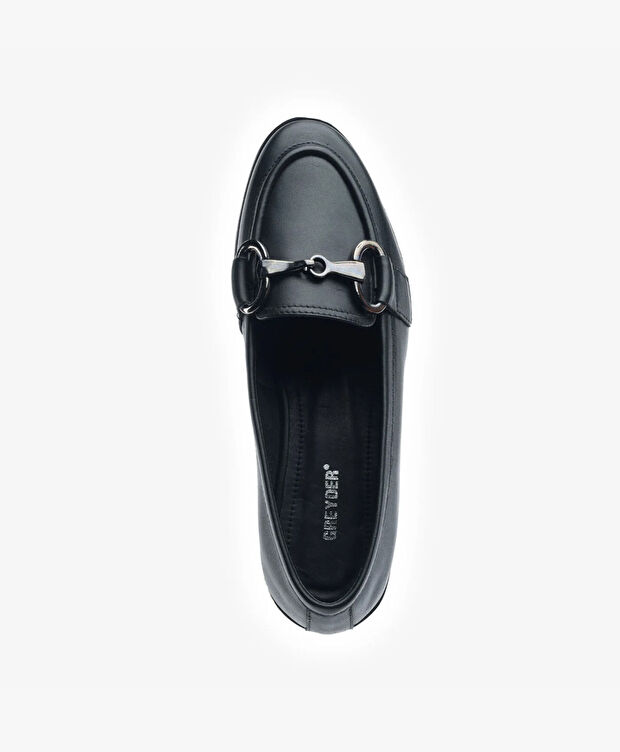 Kadın Siyah Hakiki Deri Casual Ayakkabı - 4