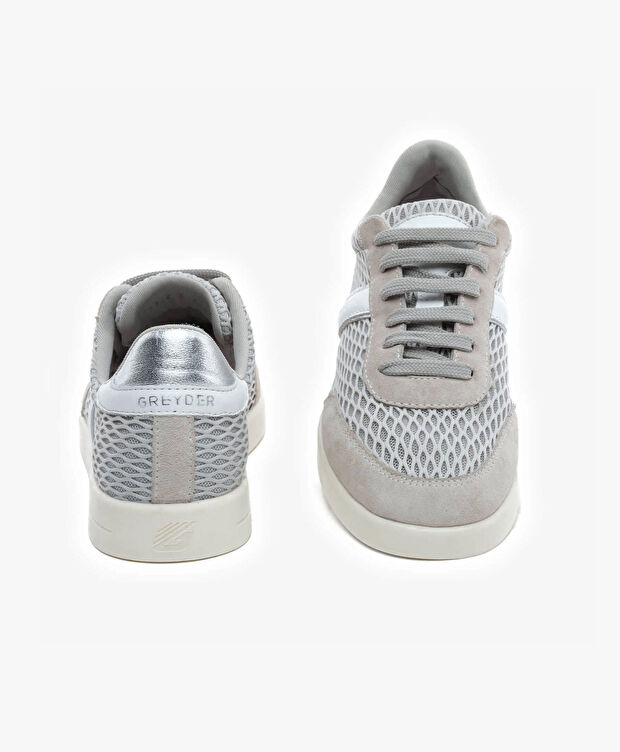 Kadın Gri Hakiki Deri Sneaker Ayakkabı - 7