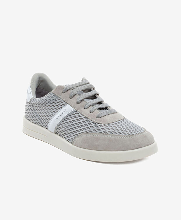 Kadın Gri Hakiki Deri Sneaker Ayakkabı - 2
