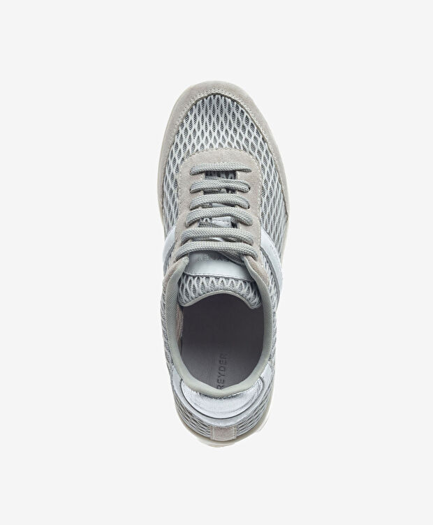 Kadın Gri Hakiki Deri Sneaker Ayakkabı - 4