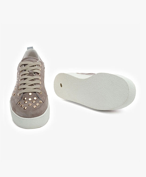 Kadın Vizon Hakiki Deri Sneaker Ayakkabı - 6