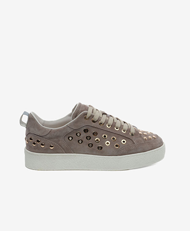 Kadın Vizon Hakiki Deri Sneaker Ayakkabı - 1
