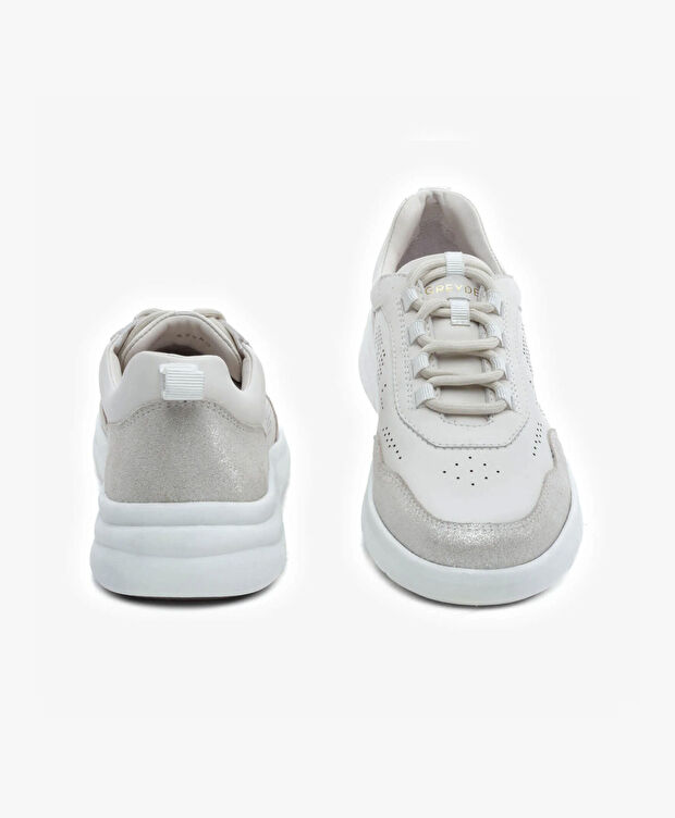 Kadın Kirli Beyaz Hakiki Deri Spor Ayakkabı - 7