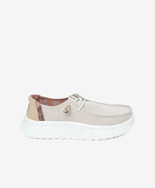 Heydude Kadın Bej Sneaker Ayakkabı - 1
