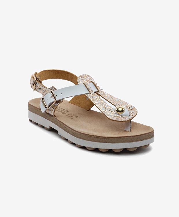 Kadın Rose Altın Hakiki Deri Sandalet - 2