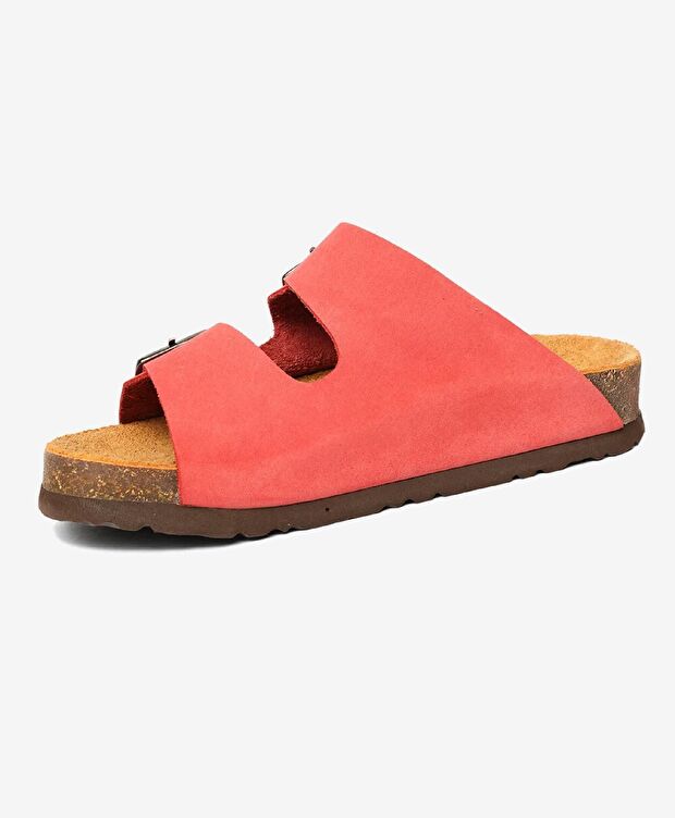 Kız Çocuk Pembe Hakiki Deri Terlik - 3