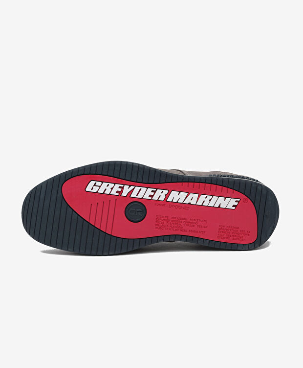 Erkek Gri Hakiki Deri Marine Ayakkabı - 6