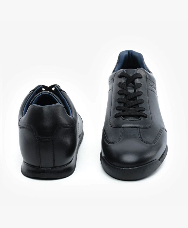 Erkek Siyah Hakiki Deri Casual Ayakkabı - 7