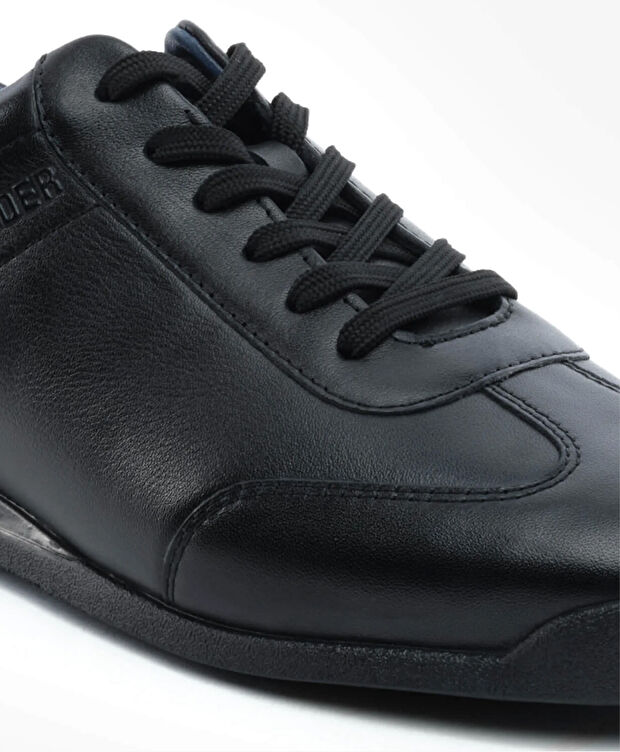 Erkek Siyah Hakiki Deri Casual Ayakkabı - 5