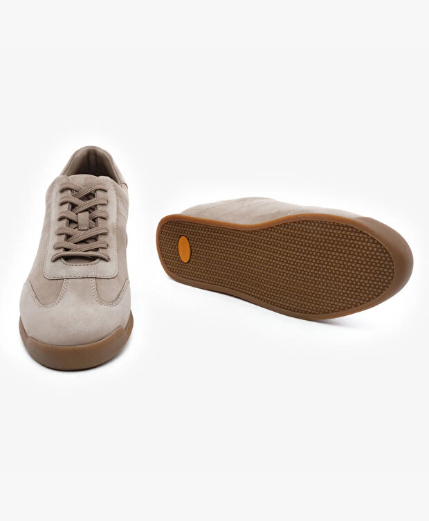 Erkek Vizon Hakiki Deri Nubuk Casual Ayakkabı - 6