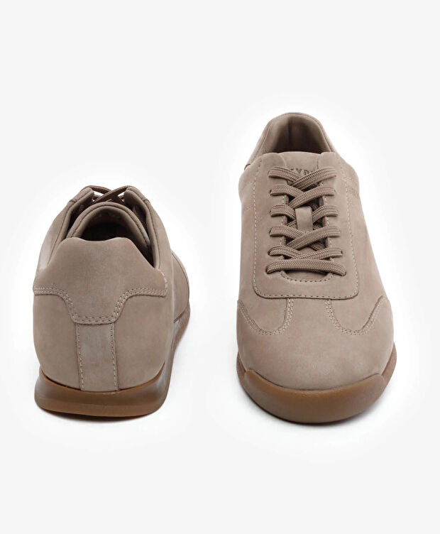 Erkek Vizon Hakiki Deri Nubuk Casual Ayakkabı - 7