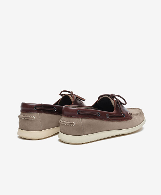 Erkek Vizon Hakiki Deri Marine Ayakkabı - 4