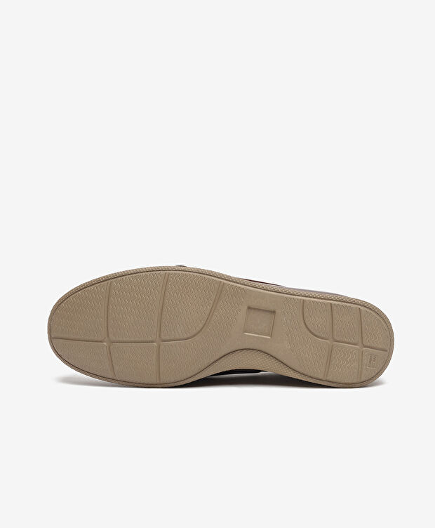 Erkek Kahverengi Hakiki Deri Marine Ayakkabı - 6