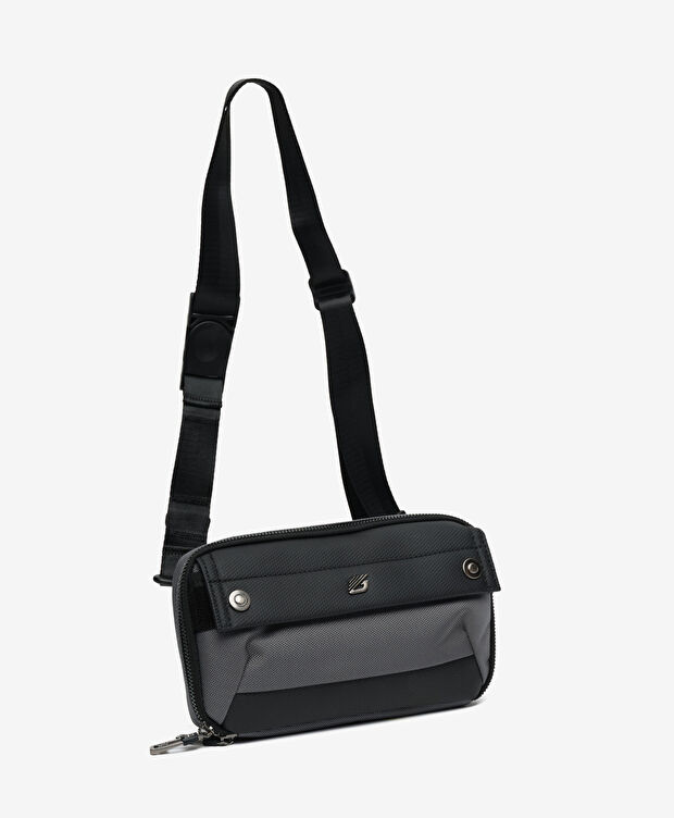 Erkek Gri Çapraz Çanta - 2