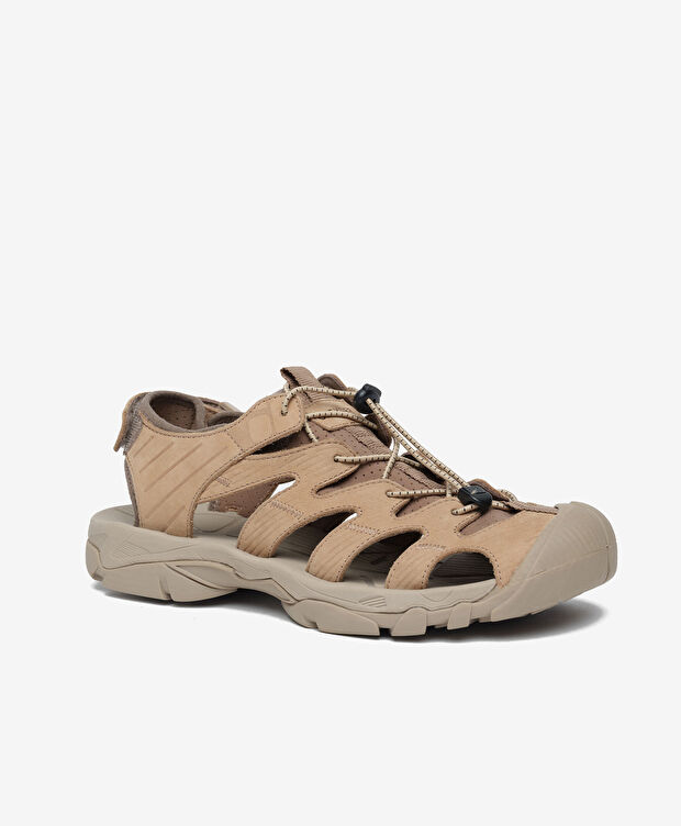 Erkek Vizon Hakiki Deri Sandalet - 2