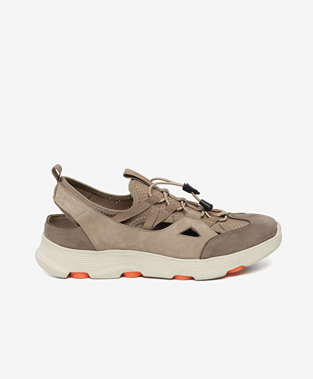 Erkek Vizon Nubuk Hakiki Deri Sandalet - 1