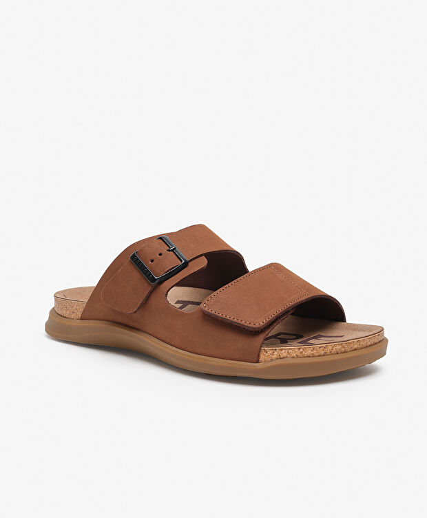 Erkek Vizon Nubuk Hakiki Deri Terlik - 2