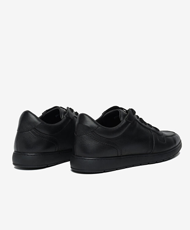 Erkek Siyah Hakiki Deri Comfort Ayakkabı - 4