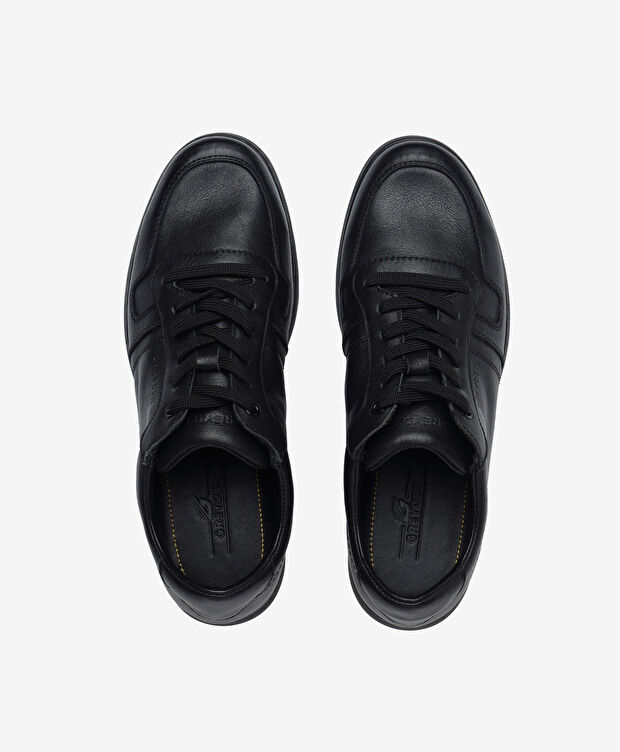 Erkek Siyah Hakiki Deri Comfort Ayakkabı - 5