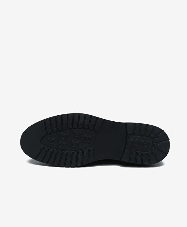 Erkek Siyah Hakiki Deri Oxford Ayakkabı - 6