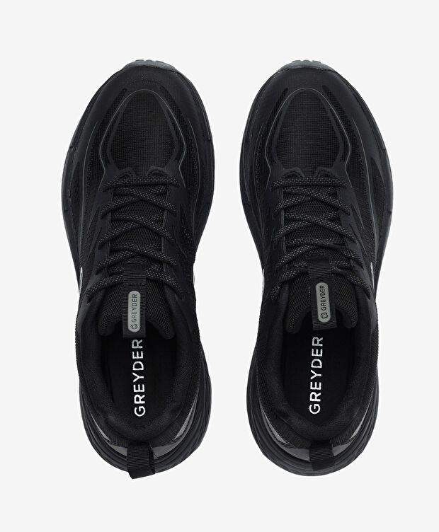 Erkek Siyah Hakiki Deri Günlük Spor Ayakkabı - 5