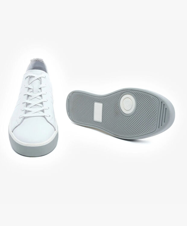 Erkek Beyaz Hakiki Deri Sneaker Ayakkabı - 6