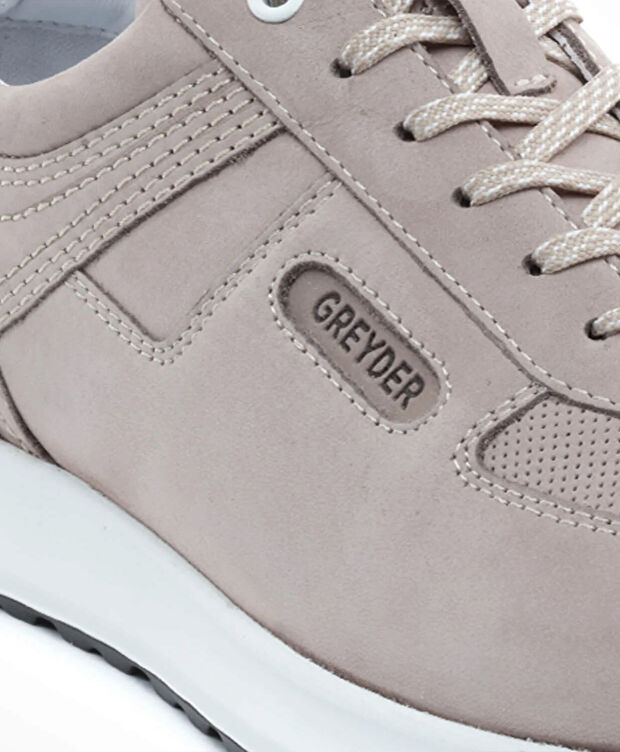 Erkek Vizon Hakiki Deri Nubuk Sneaker Ayakkabı - 5