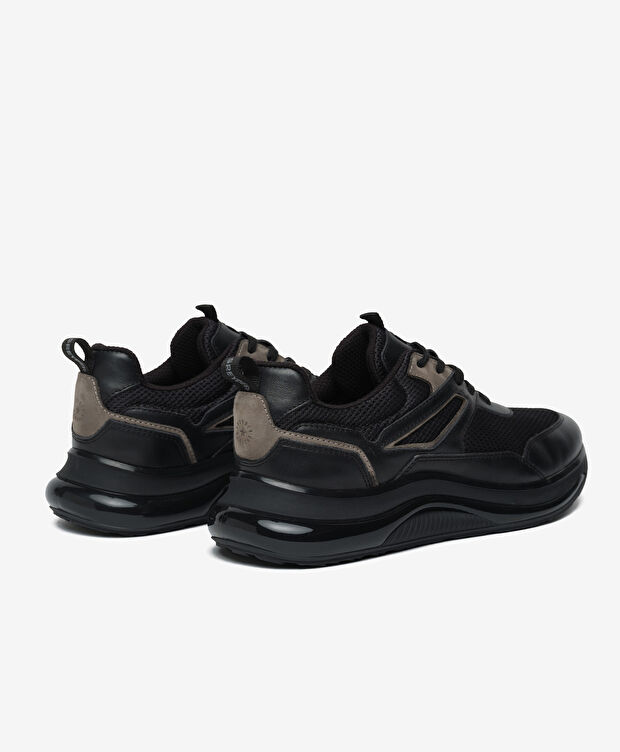 Erkek Siyah Günlük Spor Ayakkabı - 4