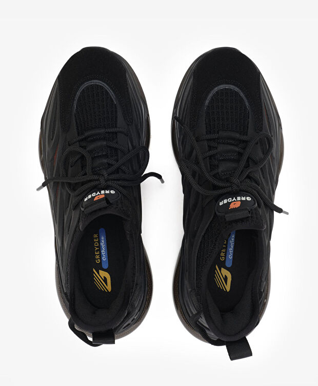 Erkek Siyah Günlük Spor Ayakkabı - 5