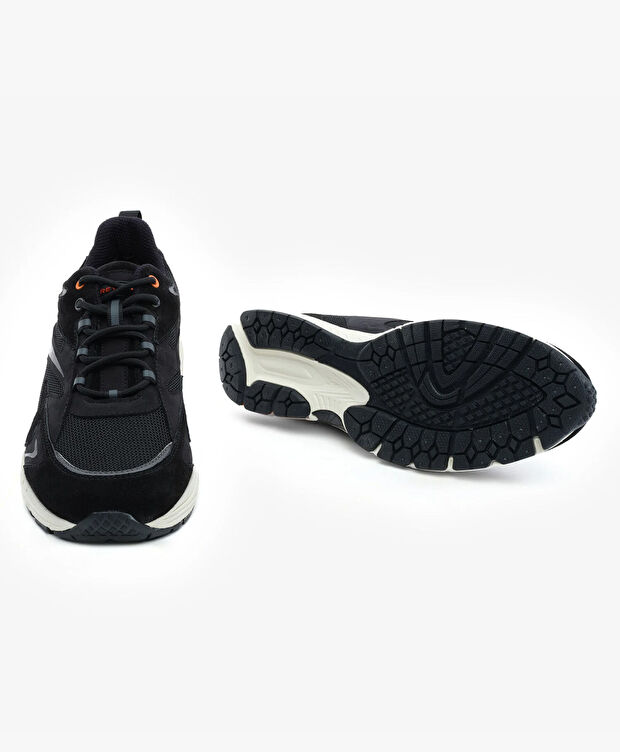 Erkek Siyah Hakiki Deri Günlük Spor Ayakkabı - 6