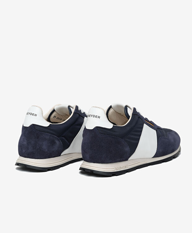 Erkek Lacivert Hakiki Deri Günlük Spor Ayakkabı - 4