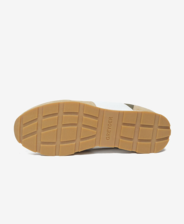 Erkek Bej Süet Spor Ayakkabı - 6