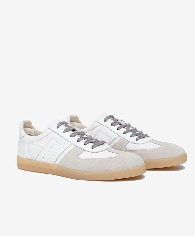 Erkek Beyaz Hakiki Deri Sneaker Ayakkabı - 3