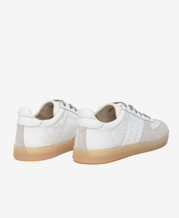 Erkek Beyaz Hakiki Deri Sneaker Ayakkabı - 4