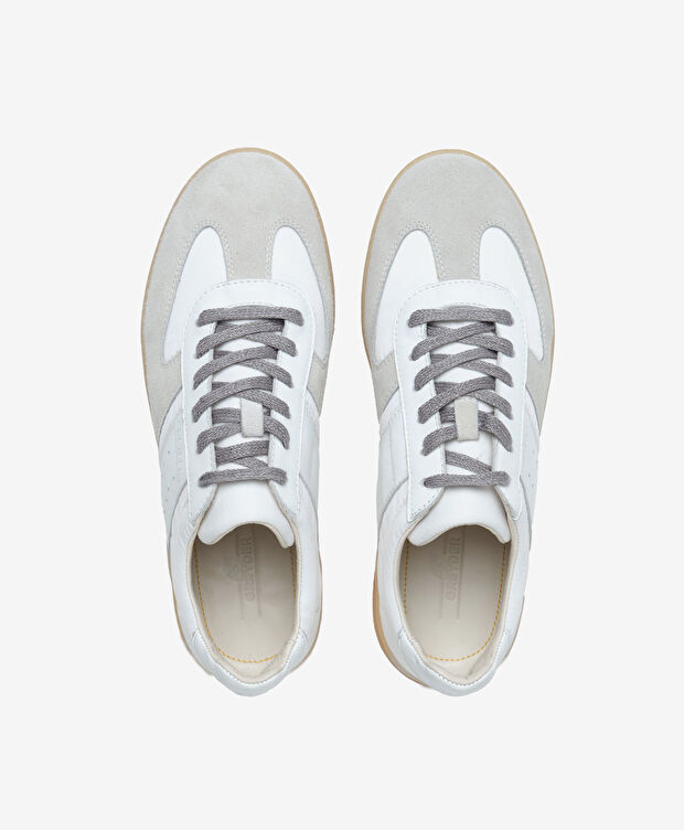 Erkek Beyaz Hakiki Deri Sneaker Ayakkabı - 5