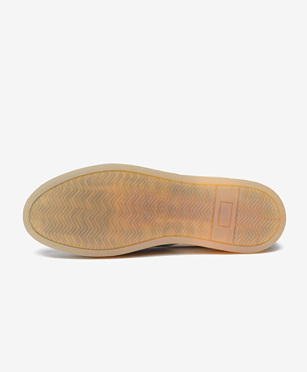 Erkek Vizon Yeşil Hakiki Deri Sneaker Ayakkabı - 6