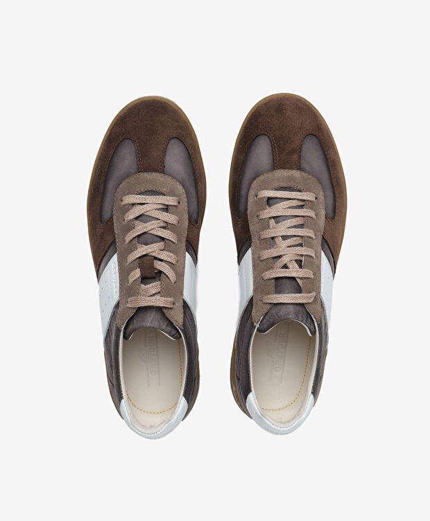 Erkek Kahverengi Hakiki Deri Sneaker Ayakkabı - 5