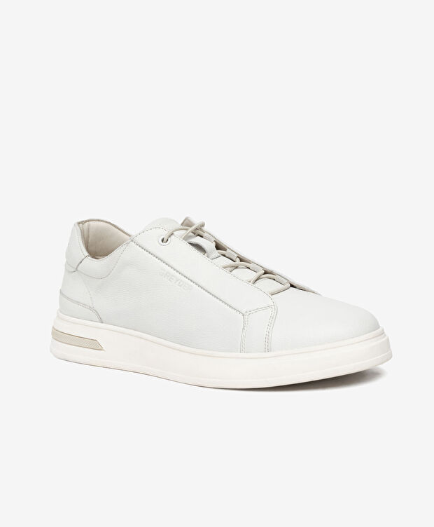 Erkek Beyaz Hakiki Deri Sneaker Ayakkabı - 2