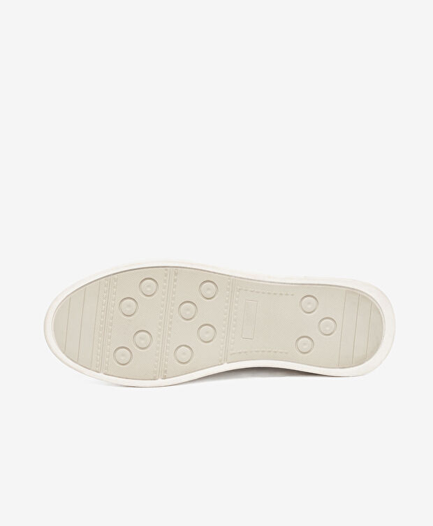 Erkek Beyaz Hakiki Deri Sneaker Ayakkabı - 6
