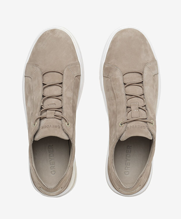 Erkek Vizon Hakiki Deri Sneaker Ayakkabı - 5